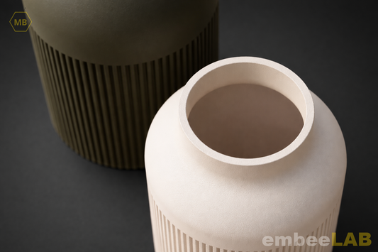 Hiku Japandi Rillen-Vase – Detailansicht