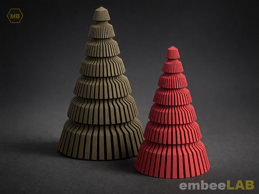 Kiyo Weihnachtsbaum 3D-Druck Deko – Detailansicht