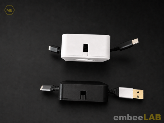 Kabelaufroller von embeeLAB - 3D-gedrucktes Kabel-Organizer