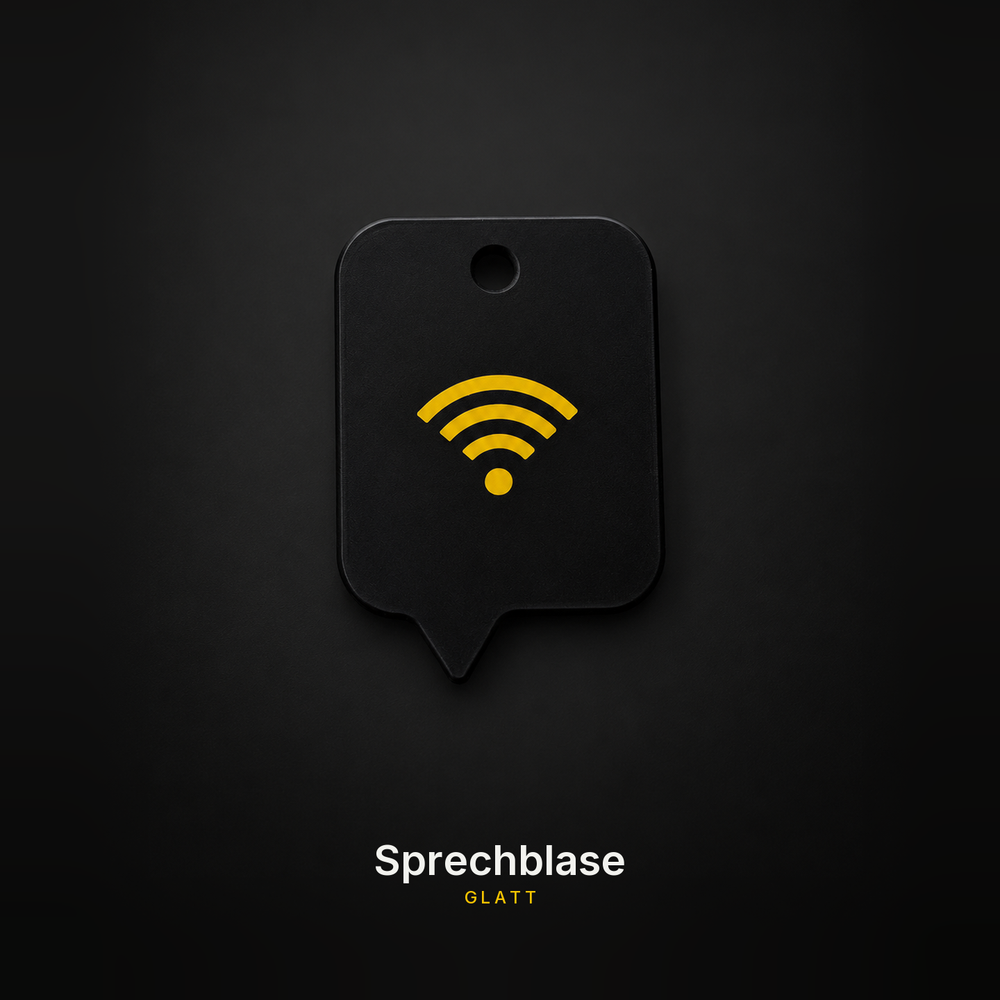 Sprechblase, glatt - NFC-Schlüsselanhänger von embeeLAB