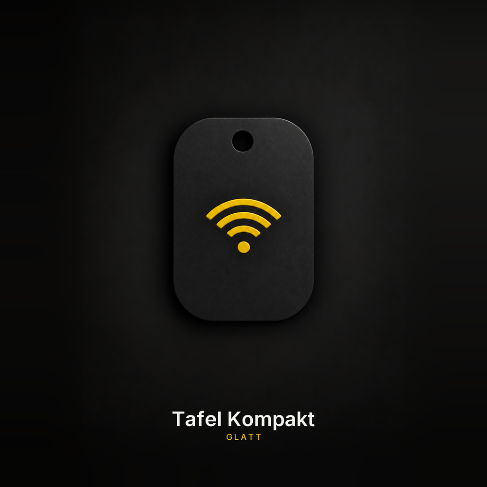 Tafel Kompakt, glatt - NFC-Schlüsselanhänger von embeeLAB