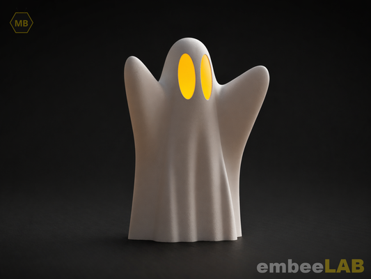 Kasper Halloween Geist LED-Teelicht – 3D-gedruckte Dekoration von embeeLAB