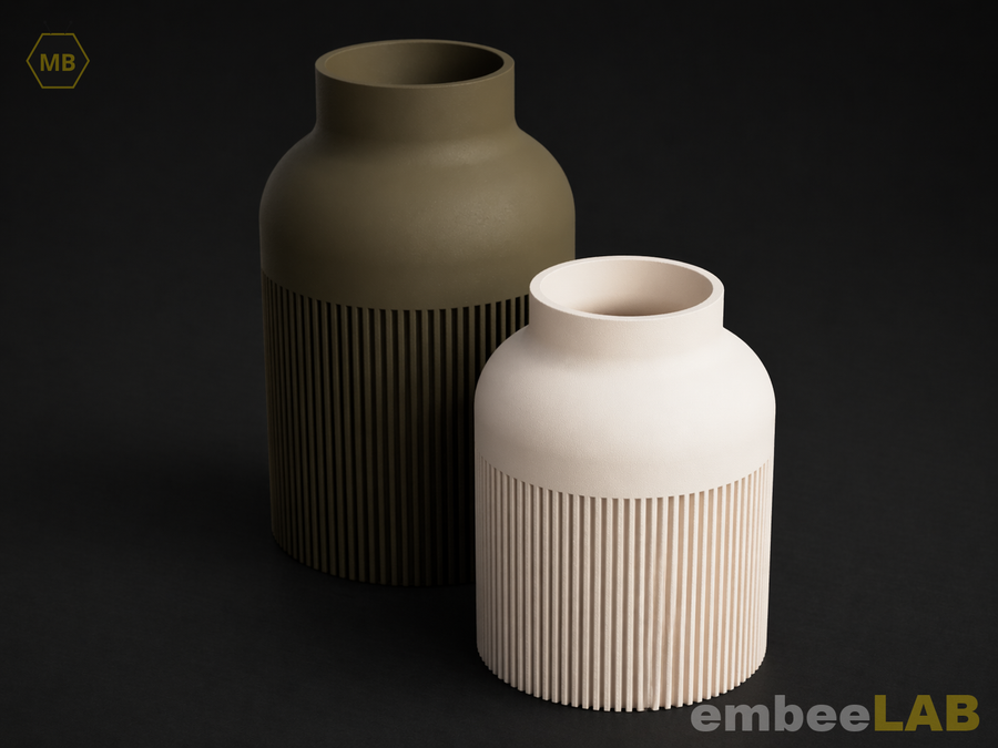 Hiku Japandi Rillen-Vase