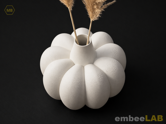 Yuzu Kürbis-Vase 3D-Druck – Detailansicht