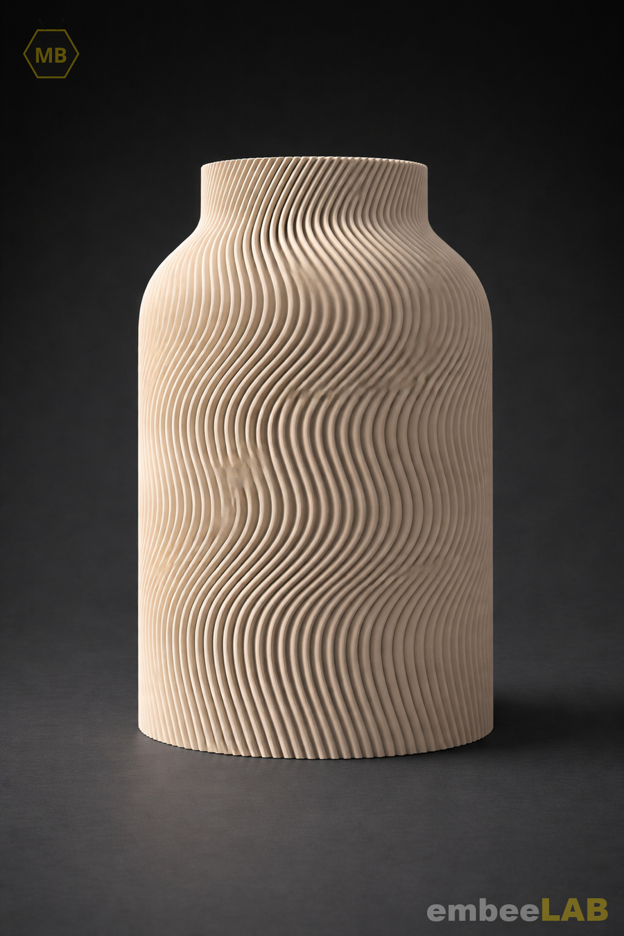 Luna Wellen-Vase 3D-Druck