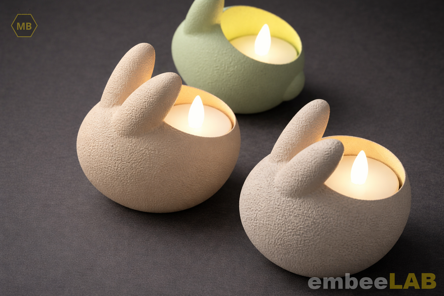 Lumi Osterhase LED-Teelichthalter