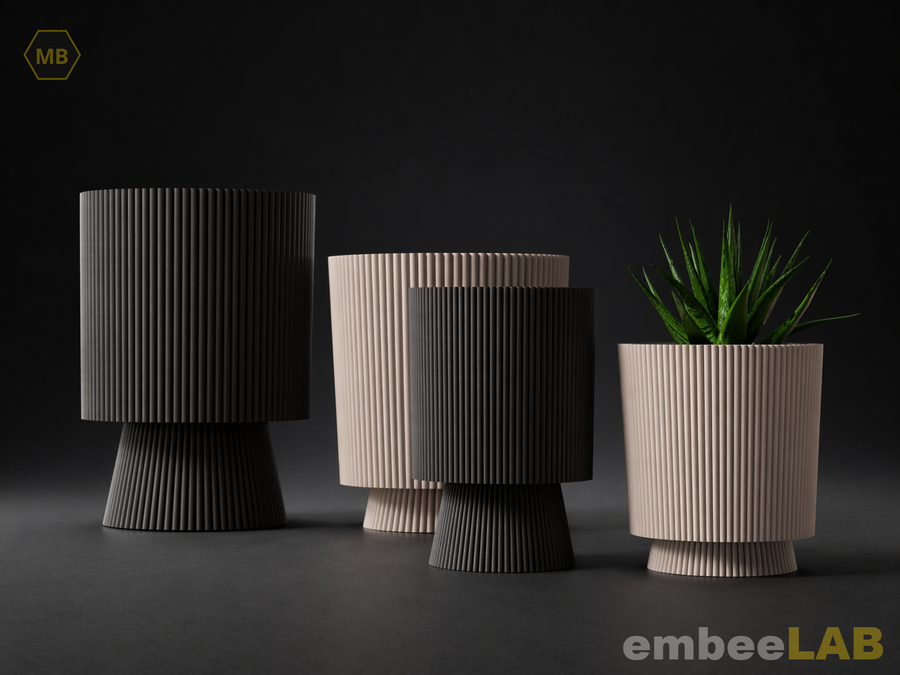 Nendo Pflanztopf mit Tropfbehälter
