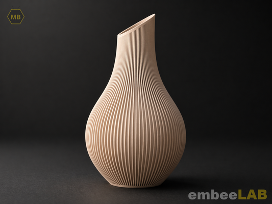 Shizu Vase Japandi Dekovase gerippt – Hauptansicht