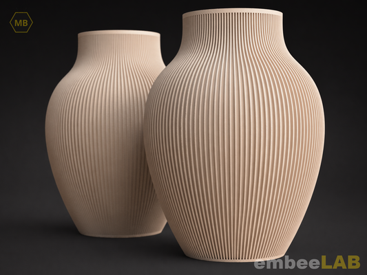 Tayo Vase Klassische Japandi Dekovase – 3D-gedruckte Dekoration von embeeLAB