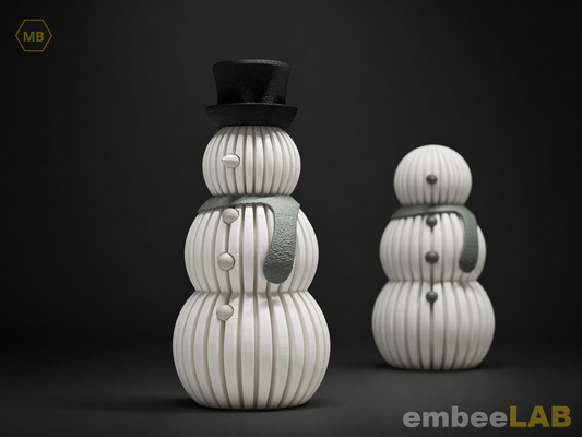 Furo Schneemann Weihnachts-Dekofigur – 3D-gedruckte Dekoration von embeeLAB