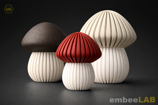 Kinoko Pilz-LED-Teelichtleuchte – 3D-gedruckte Dekoration von embeeLAB