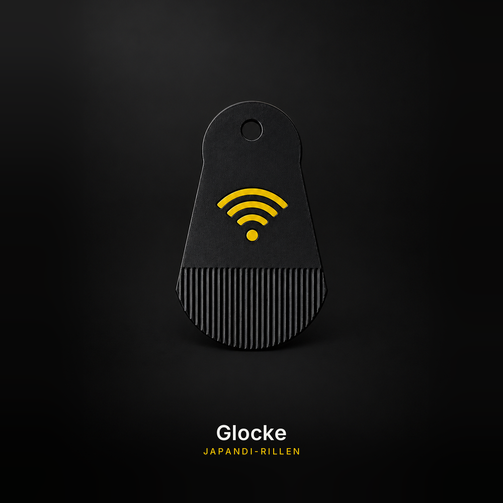 Glocke mit Japandi-Rillen - NFC-Schlüsselanhänger von embeeLAB