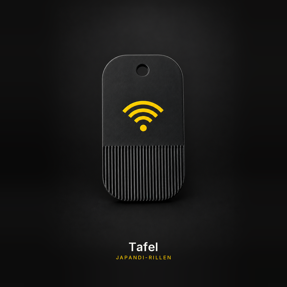 Tafel mit Japandi-Rillen - NFC-Schlüsselanhänger von embeeLAB